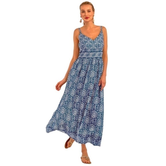 Gretchen Scott Fiesta Time Midi Maxi Dress Sultan's Dining Room Size XS NEW - Picture 2 of 15
